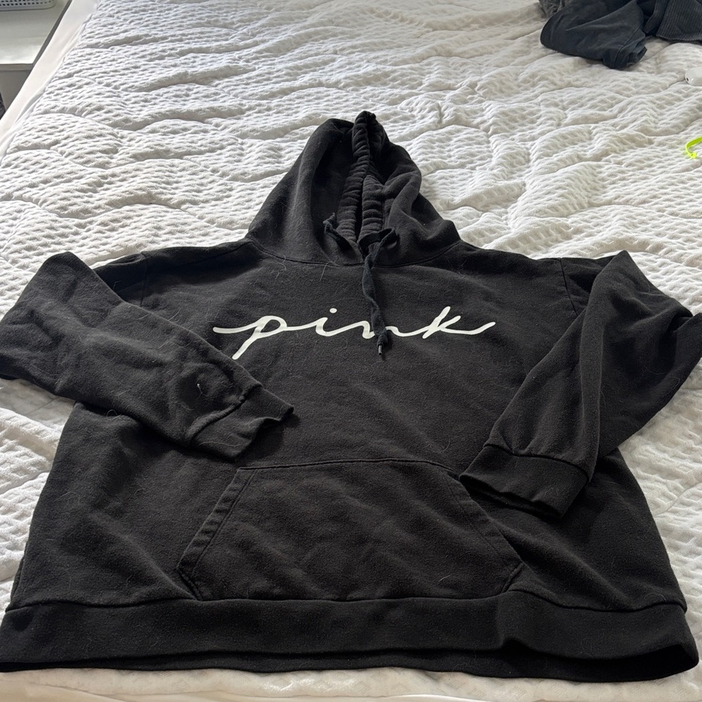 PINK Victoria's Secret Black Pullover Hoodie